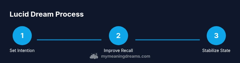 Tailwind infographic showing lucid dreaming steps