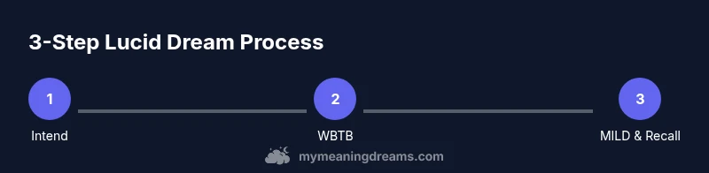 Process diagram of lucid dreaming steps