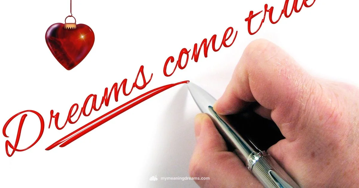 Dream Come True Dream Come True - Meaning of My Dreams