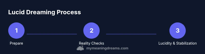 Tailwind infographic showing lucid dreaming steps