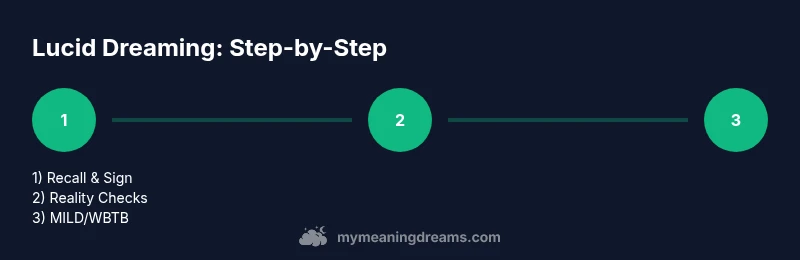 Process diagram for lucid dreaming steps
