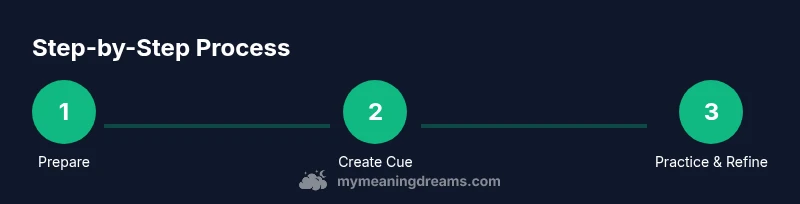 Process diagram for creating lucid dreaming cues with Song Maker